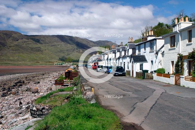 Row of cottages, Applecross Peninsula, Highland, Scotland. Creator: Peter Thompson.