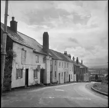 Row of cottages, possibly in Devon or Cornwall, 1967. Creator: Eileen Deste