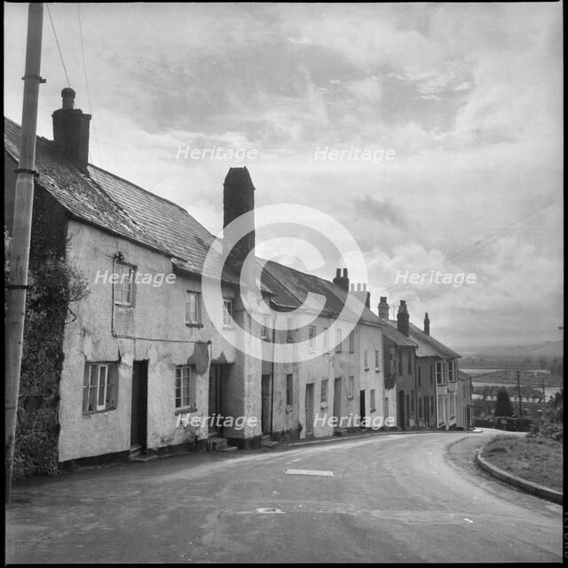 Row of cottages, possibly in Devon or Cornwall, 1967. Creator: Eileen Deste.