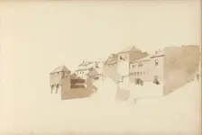 Row of houses, 1820-1896. Creator: Kasparus Karsen