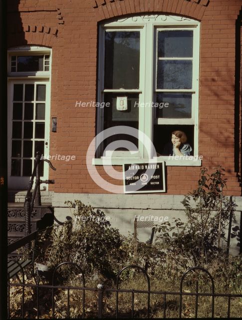 Row house or school (?), Washington, D.C., between 1941 and 1942. Creator: Louise Rosskam.