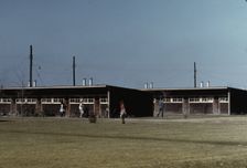 Row shelters, FSA ... labor camp, Robstown, Tex., 1942. Creator: Arthur Rothstein
