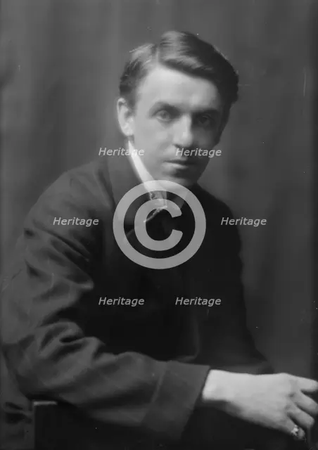 Rowe, Arthur, portrait photograph, 1912 or 1913. Creator: Arnold Genthe.