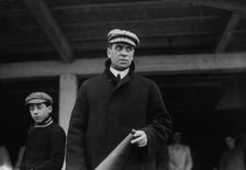 Rowing. Coach Jim Rice of Columbia with megaphone, 1910. Creator: Bain News Service