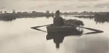 Rowing Home the Schoof-Stuff, 1886. Creator: Dr Peter Henry Emerson