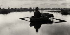 Rowing Home the Schoof-Stuff, 1886. Creator: Peter Henry Emerson
