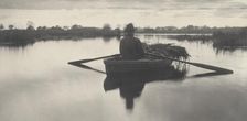Rowing Home the Schoof-Stuff, 1886. Creators: Dr Peter Henry Emerson, Thomas Frederick Goodall