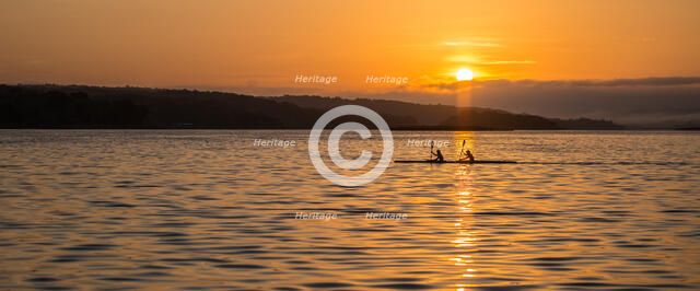Rowing in the Sun Rise. Creator: Dorte Verner.