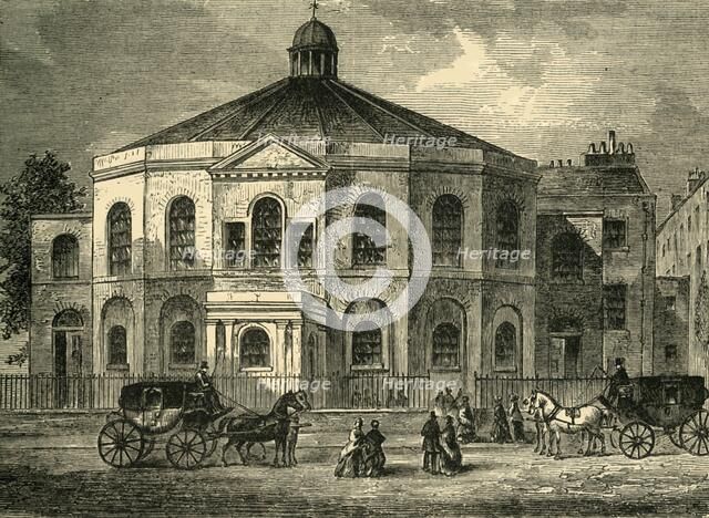 'Rowland Hill's Chapel in 1814', (c1878). Creator: Unknown.