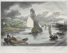 Rowlandson's Sketches from Nature: Fowey, Cornwall, 1809. Creator: Thomas Rowlandson (British, 1756-1827)