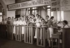 Rowntree cafeteria service, 1946