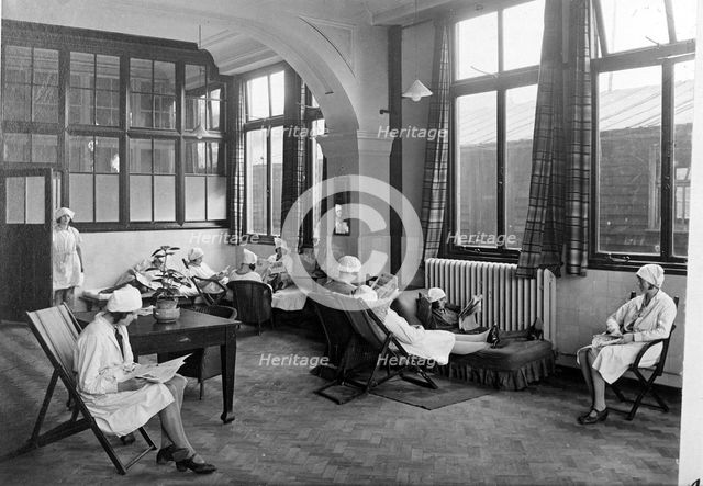 Rowntree girls in their rest room,  York, Yorkshire, 1933. Artist: Unknown