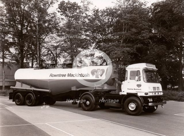 Rowntree Mackintosh liquid chocolate tanker, 1970. Artist: Unknown