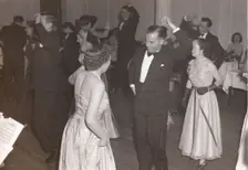 Rowntree staff dance, York, Yorkshire, 1954