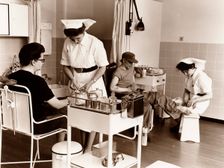 Rowntree surgery, Rowntree Factory, York, Yorkshire, 1965