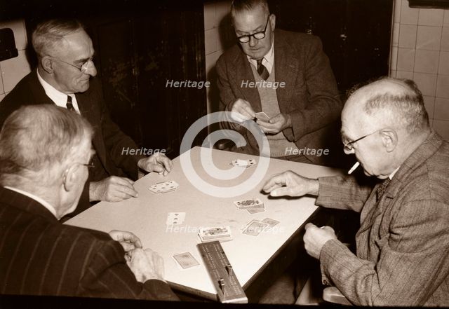 Rowntree pensioners club, York, Yorkshire, 1957. Artist: Unknown