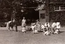 Rowntree wartime nursery school, York, Yorkshire, 1944