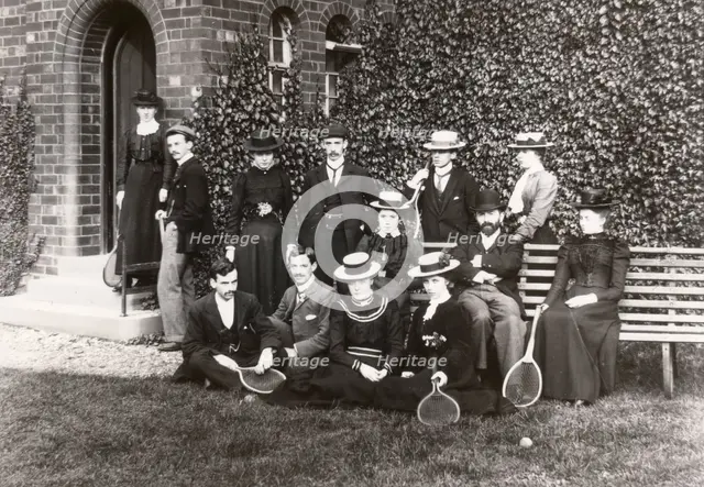 Rowntree Tennis Club, Rowntree factory, York, Yorkshire 1900. Artist: Unknown