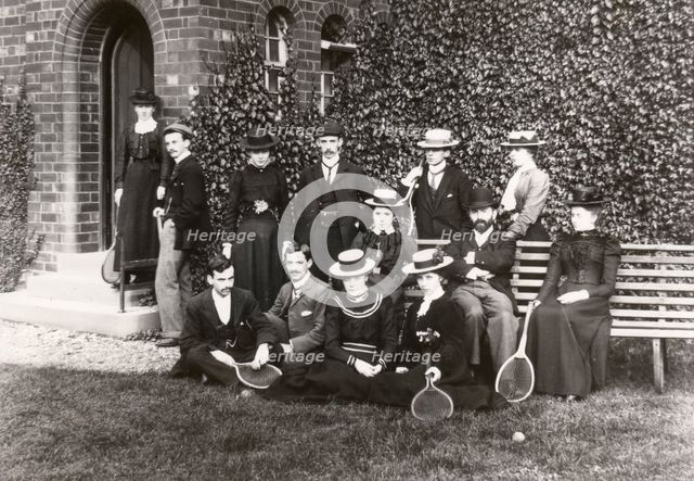 Rowntree Tennis Club, Rowntree factory, York, Yorkshire 1900. Artist: Unknown
