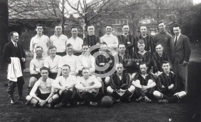 Rowntrees football teams, 1929. Artist: Unknown