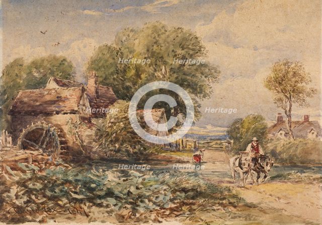 Rowsley Mill, Derbyshire, 1847. Creator: David Cox the Elder.