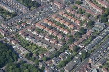 Rows of semi-detached houses, Gateshead, Tyne and Wear, 2015. Creator: Historic England Staff Photographer