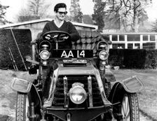 Roy Orbison in Panhard Levassor at Beaulieu 1965. Creator: Unknown