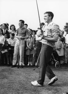 Roy Castle and Bruce Forsyth, Ealing Golf Course, London, 1963. Creator: Brian Foskett