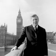 Roy Hattersley, Labour MP, Westminster Bridge, London, 1960s. Creator: Henry Grant