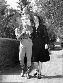 Roy Rogers, American singer, musician and actor in westerns
