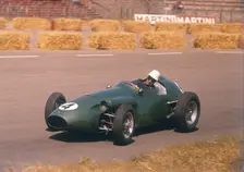 Roy Salvadori driving an Aston Martin, Dutch Grand Prix, Zandvoort, 1959