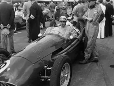 Roy Salvadori in a Maserati, Goodwood, 1954
