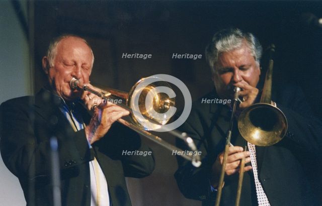 Roy Williams and Dan Barrett, Swinging Jazz Party, Blackpool, 2005. Creator: Brian Foskett.