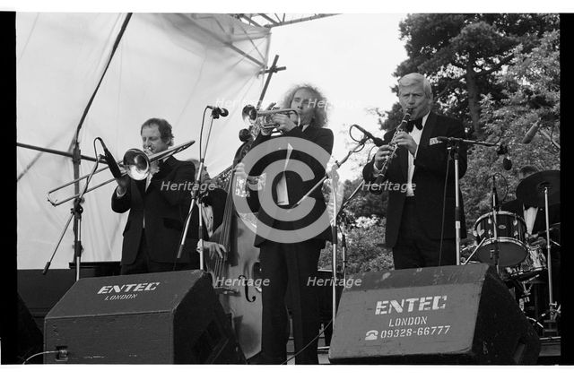 Roy Williams, Digby Fairweather, Dave Shepherd, Knebworth, 1979. Artist: Brian O'Connor.