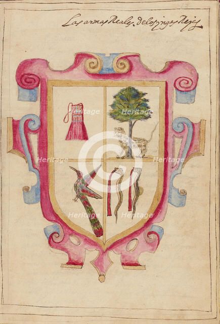 Royal Coat of Arms of the Inca Kings, completed in 1616. Creator: Unknown.