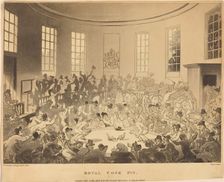 Royal Cock Pit, published 1808. Creator: Thomas Rowlandson