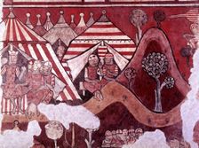 Royal Camp of King James I, during the siege of the city of Mallorca in 1229, fragment in The Co…