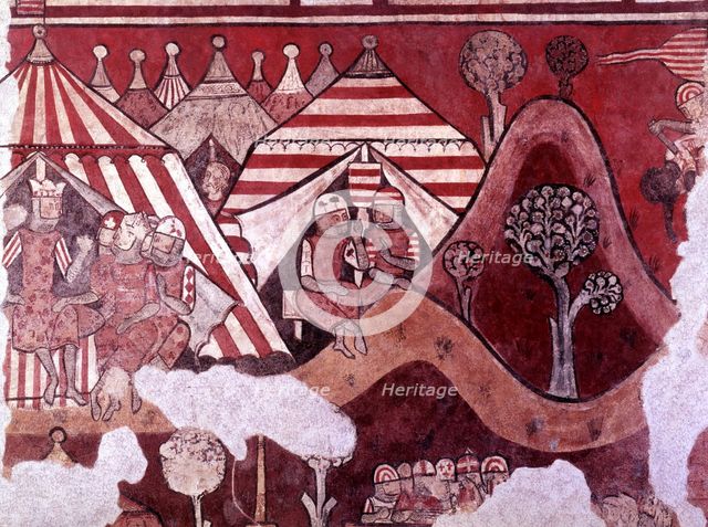 Royal Camp of King James I, during the siege of the city of Mallorca in 1229, fragment in 'The Co…