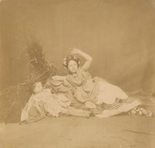 Royal Children in Tableau of the Seasons, 1854. Creator: Roger Fenton