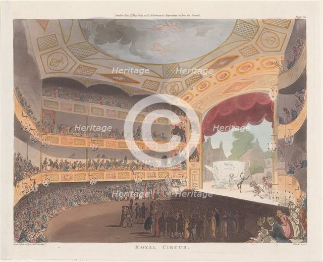 Royal Circus, May 1, 1809., May 1, 1809. Creator: J. Bluck.