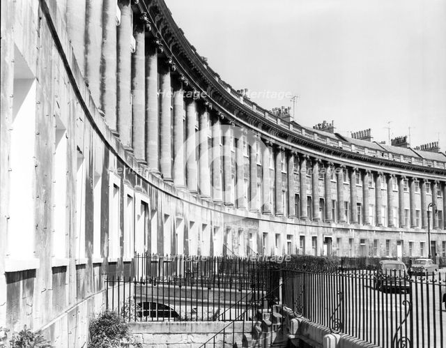 Royal Crescent, Bath, Somerset, c1955. Creator: Arthur Charles Kirby Ware.