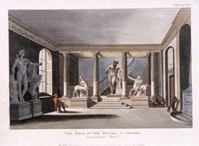 Royal Academy of Arts in the Somerset House, Westminster, London, 1810. Artist: Anon