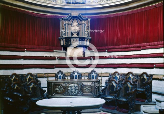Royal Academy of Surgery and Medicine, interior of the circular hall, 1761. Creator: Ventura Rodriguez (1717-1785).