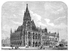 Royal Academy Prize Drawing: "A Provincial Townhall and Market-place", by...Watson, 1864. Creator: Mason Jackson