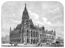 Royal Academy Prize Drawing: "A Provincial Townhall and Market-place", by...Watson, 1864. Creator: Mason Jackson