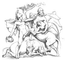 Royal Academy - Prize Sculpture, 1844. Creator: Unknown