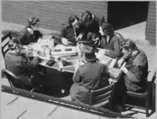 Royal Air Force No. 2 School of Photography, Palatine Road, Blackpool, 1942-1943. Creator: Barnet Saidman