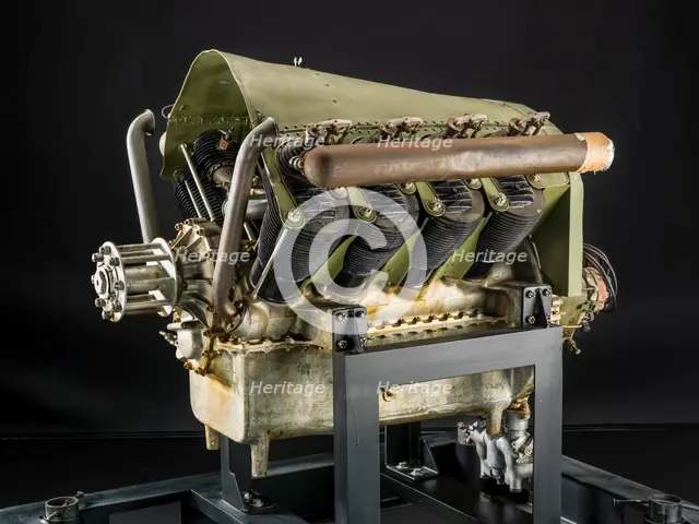 Royal Aircraft Factory RAF-1a, V-8 Engine, ca. 1914. Creator: Royal Aircraft Factory.