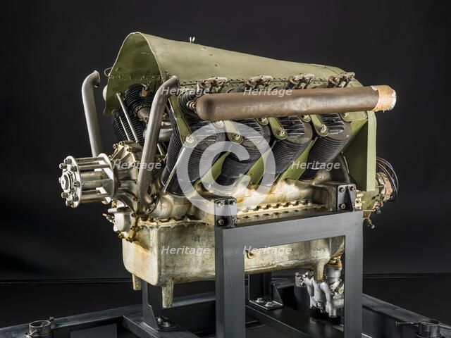 Royal Aircraft Factory RAF-1a, V-8 Engine, ca. 1914. Creator: Royal Aircraft Factory.