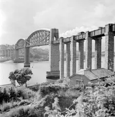 Royal Albert Bridge, Saltash, Cornwall, 1954. Artist: Eric de Maré